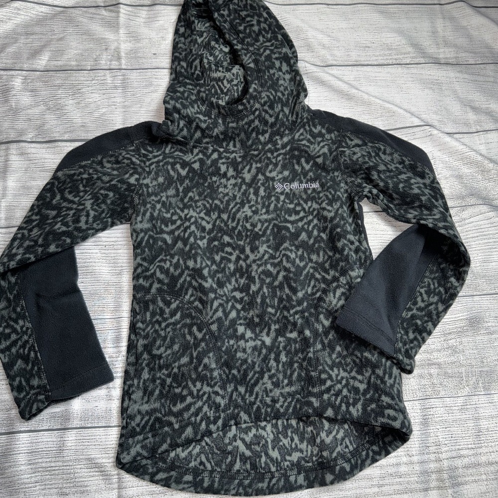 Columbia Toddler Girls 4T Black Fleece Pullover Hoodie NEW